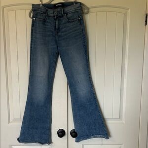 Express mid rise bell flare